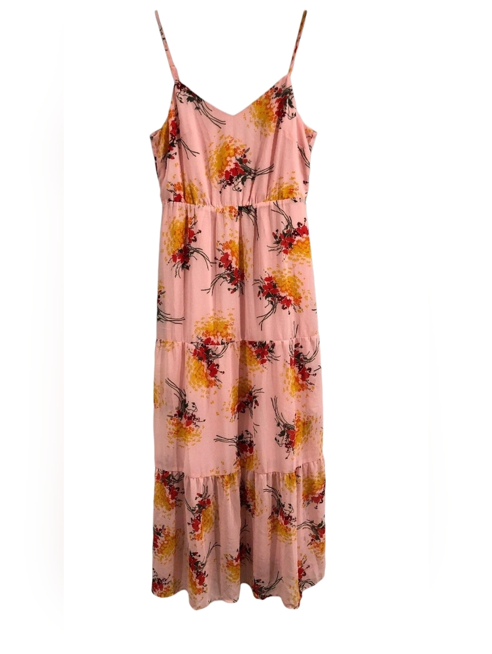 J. Crew Mercantile Tiered Sunburst Floral Maxi Dress - Picture 6 of 13